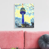 Reisfotografie van Seoul Tower Korea Canvas Afdruk (Insitu (Woonkamer))