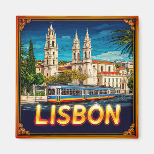 🧲 Reisgeheugen Historisch District Lissabon Magneet