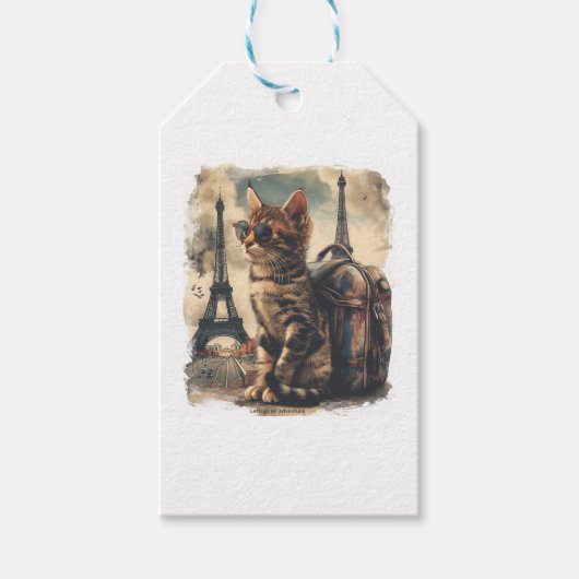 Reisgenoot Kat Cadeaulabel (Voorkant)