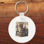 Reisgenoot kat sleutelhanger (Voorkant)