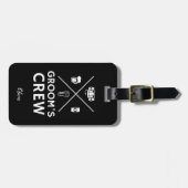 Reisgenoten van de bruidegom Bruidsjonkers Honingm Bagagelabel (Voorkant horizontaal)