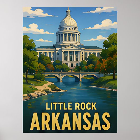 Reisgeschenk Little Rock Arkansas Poster (Voorkant)