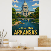 Reisgeschenk Little Rock Arkansas Poster (Keuken)
