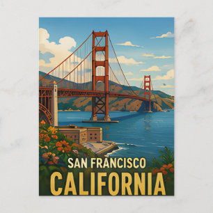 Reisgeschenk San Francisco Californië Briefkaart