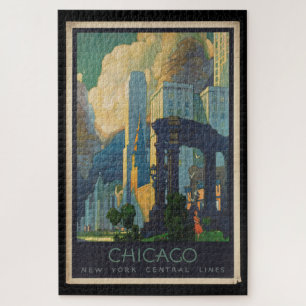 Reisgids Chicago naar New York Central Lines uit h Legpuzzel