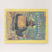  reisgids voor Zwitserland geïllustreerd Legpuzzel (Horizontaal)