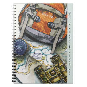 Reisgids Watercolor Initiaal Notitieboek