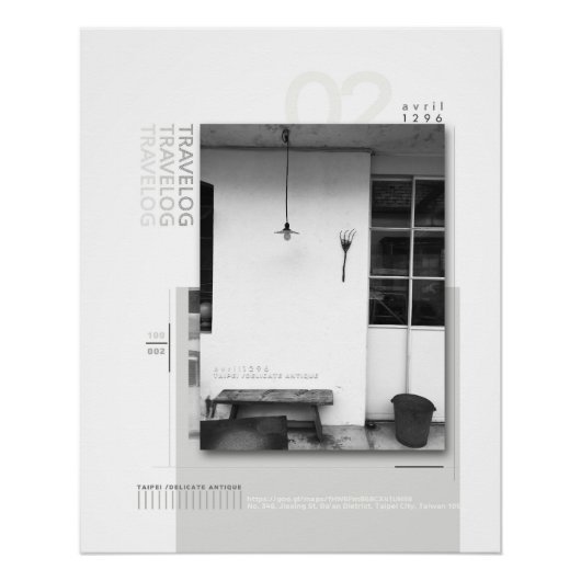 reishandboek_2 glanzende poster (Voorkant)