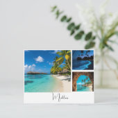 Reisherinnering foto ansichtkaart | aangepaste ans briefkaart (Staand voorkant)