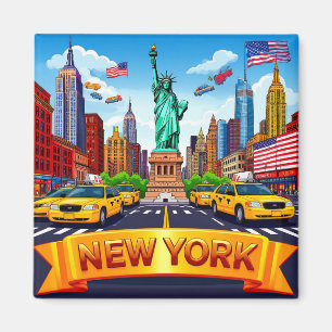 🧲 Reisherinnering New York NYC 🌎 Magneet