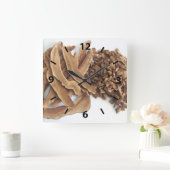 Reishi Mushroom Wall Clock Vierkante Klok (Huis)