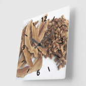 Reishi Mushroom Wall Clock Vierkante Klok (Hoek)