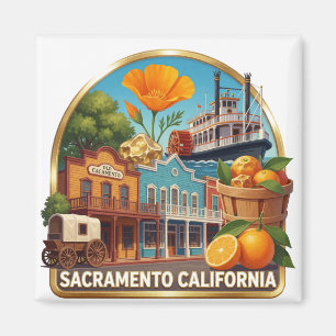 Reisicoontjes van Sacramento, Californië Magneet