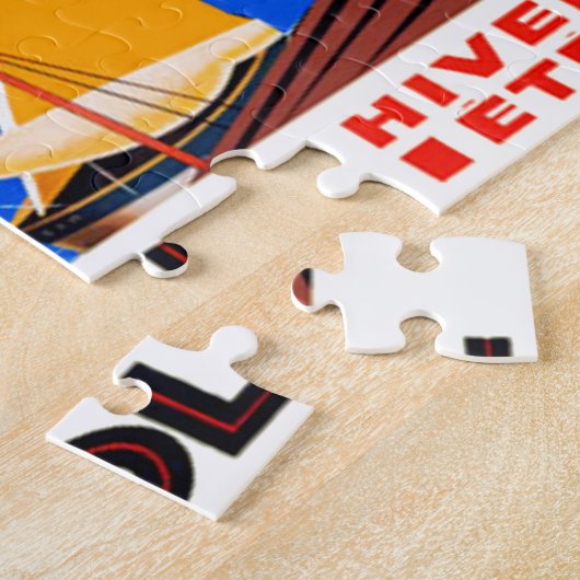  reisillustratie Cote D'Azur Legpuzzel (Zijkant)