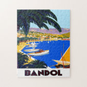 reisillustratie Cote D'Azur Legpuzzel (Verticaal)