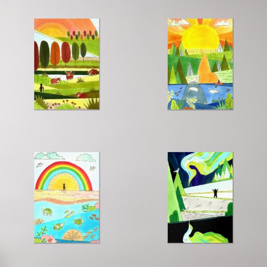 Reisillustraties Print Set (Voorkant)