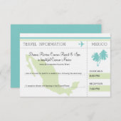 Reisinformatie instapkaart MEXICO Kaart (Voorkant / Achterkant)