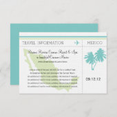 Reisinformatie instapkaart MEXICO Kaart (Voorkant / Achterkant)