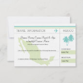 Reisinformatie Instapkaart NAAR MEXICO Kaart (Voorkant)