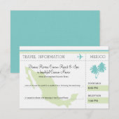 Reisinformatie Instapkaart NAAR MEXICO Kaart (Voorkant / Achterkant)
