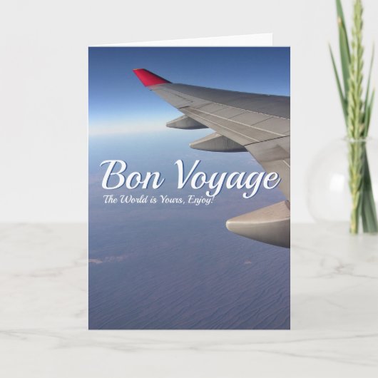 Reisinspiratie Bon Voyage Kaart (Voorkant)