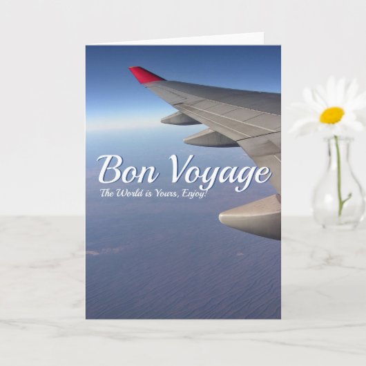 Reisinspiratie Bon Voyage Kaart (Kleine Plant)