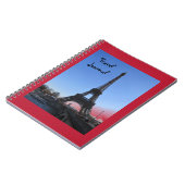 Reisjournaal Eiffeltoren Notitieboek (Linkerzijde)