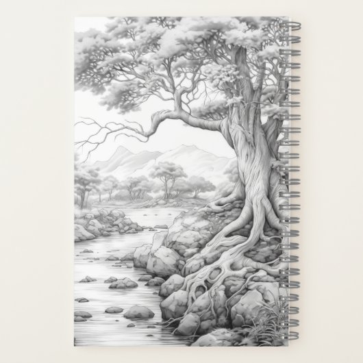 Reisjournaal met Hoesje voor het kleuren Notitieboek (Achterkant)