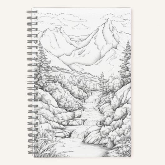 Reisjournaal met Hoesje voor het kleuren Notitieboek (Voorkant)