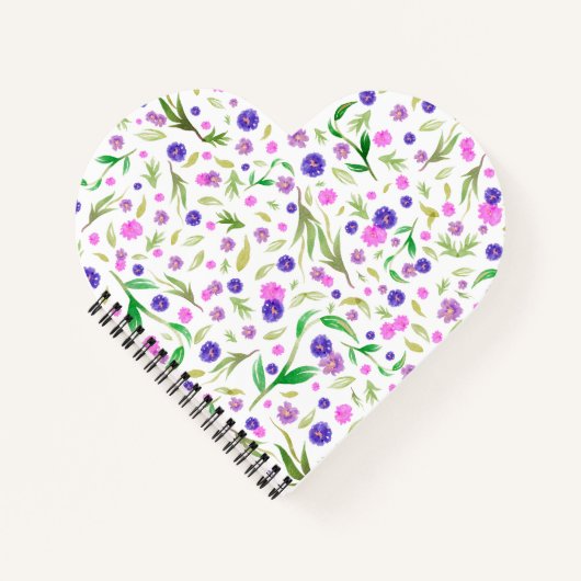 Reisjournaal met Waterverf Flower Art Notitieboek (Voorkant)