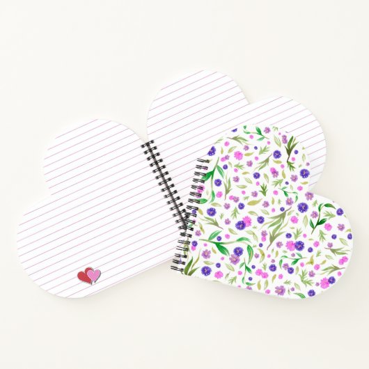 Reisjournaal met Waterverf Flower Art Notitieboek (Binnen)