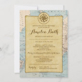 Reiskaart Bat Mitswa Uitnodiging (Voorkant)