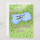 Reiskaart bij het meer van Sanabria in Spanje. (Voorkant)