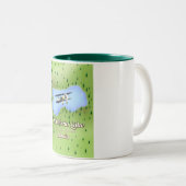 Reiskaart bij het meer van Sanabria in Spanje. Tweekleurige Koffiemok (Voorkant rechts)