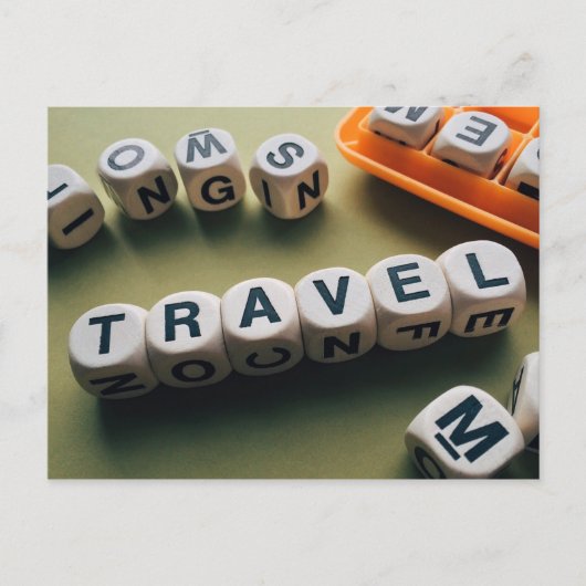 Reiskaart Briefkaart (Voorkant)