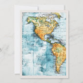 Reiskaart bruiloft uitnodiging (Achterkant)