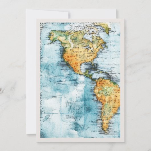 Reiskaart bruiloft uitnodiging (Achterkant)