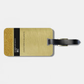 Reiskaart Gold Classy International Adventures Bagagelabel (Achterkant horizontaal)