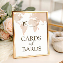 Reiskaart Kaarten Cadeaus Tafelbord 8x10