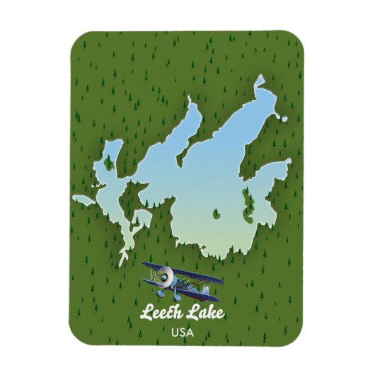 Reiskaart Leech Lake Magneet (Verticaal)