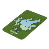 Reiskaart Leech Lake Magneet (Linkerzijde)