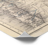 Reiskaart van Dr. V Martin de Moussy Poster (Hoek)