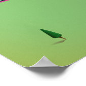 Reiskaart van het IJslandse meer Thingvallavatn Poster (Hoek)