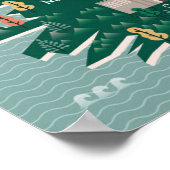 Reiskaart van Ierland | Landmerken en steden Poster (Hoek)