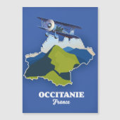 Reiskaart voor Occitanie Frankrijk (Voorkant)