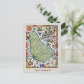 reiskaarten voor Barbado Briefkaart (Staand voorkant)