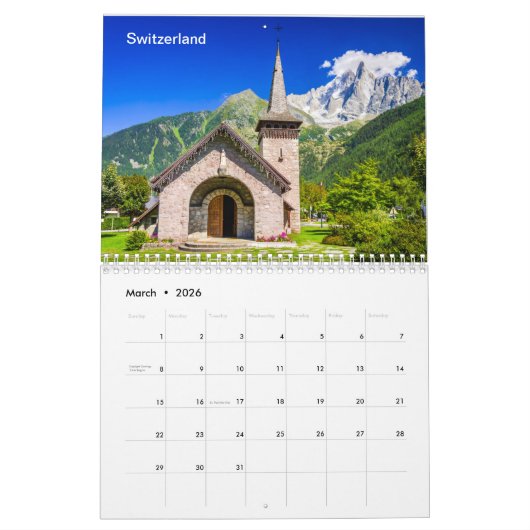 Reiskalender voor 2025 kalender (Mar 2026)