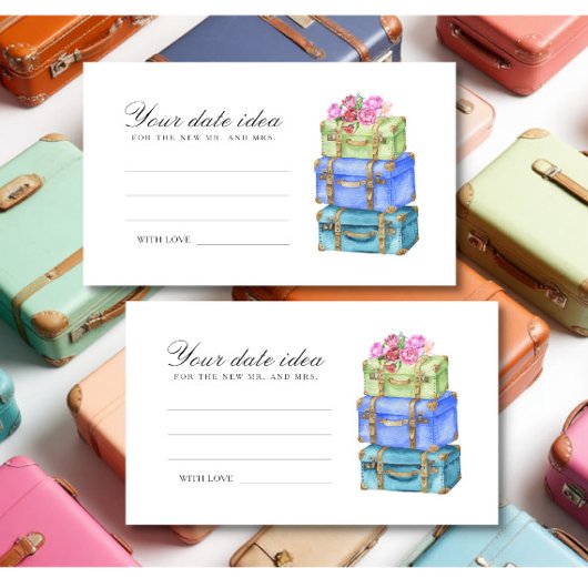 Reiskoffer bagage Date night ideeën Informatiekaartje