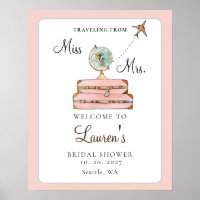 Reiskoffer 'Miss to Mrs' bruiloftswelcome