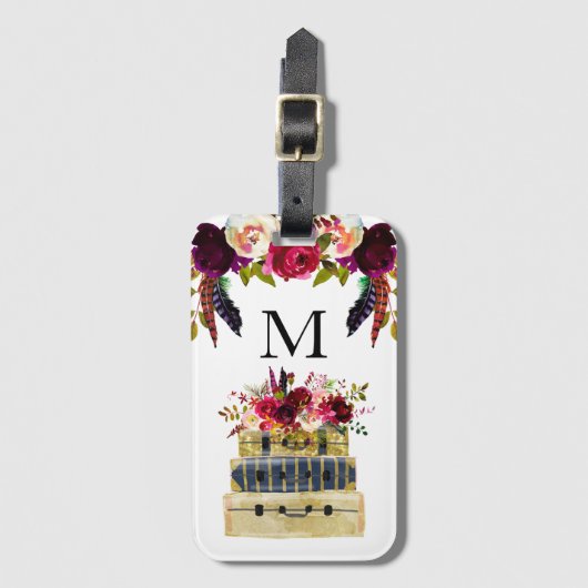 Reiskoffer Monogram Bagage Bagagelabel (Voorkant (verticaal))